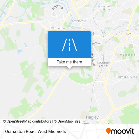 Osmaston Road map