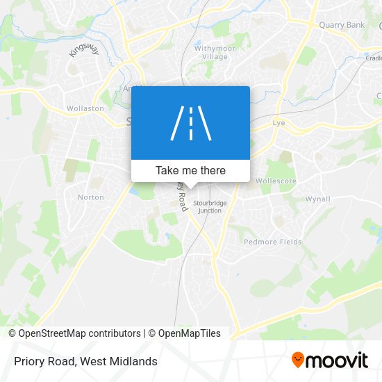 Priory Road map