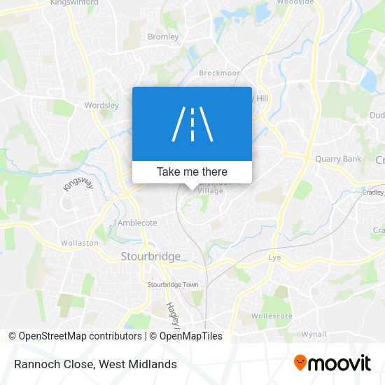 Rannoch Close map