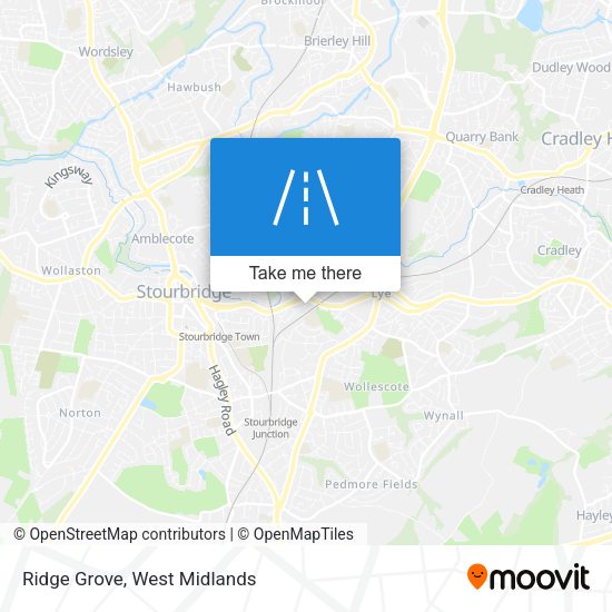Ridge Grove map