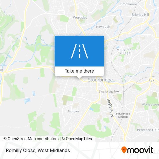 Romilly Close map