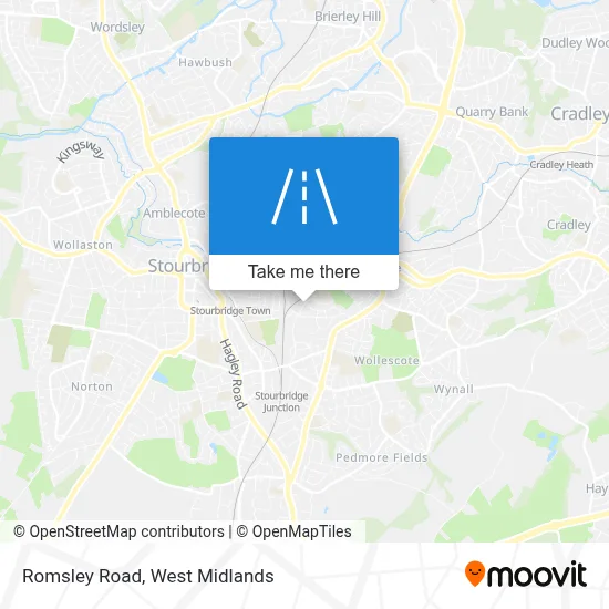Romsley Road map