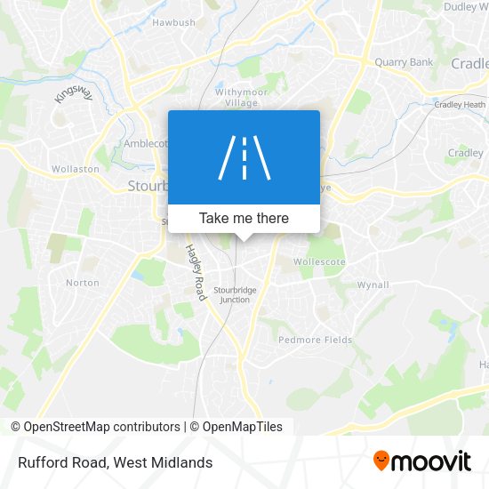Rufford Road map