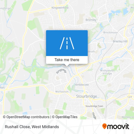 Rushall Close map