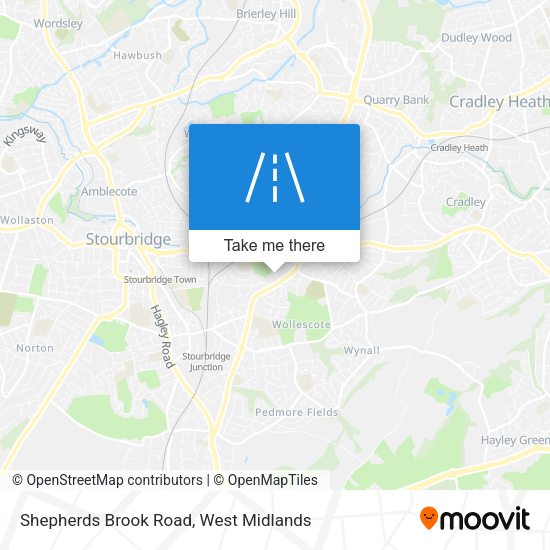 Shepherds Brook Road map