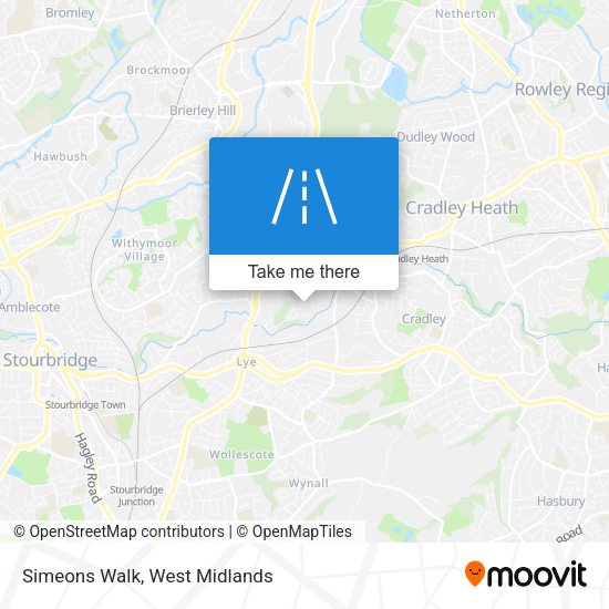 Simeons Walk map
