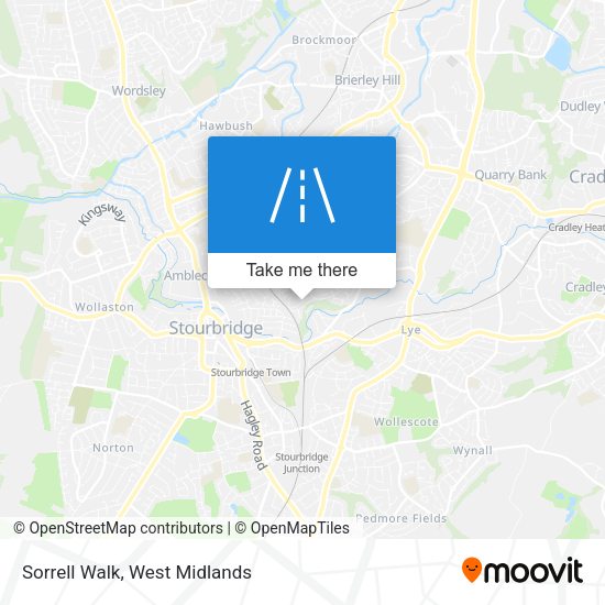 Sorrell Walk map