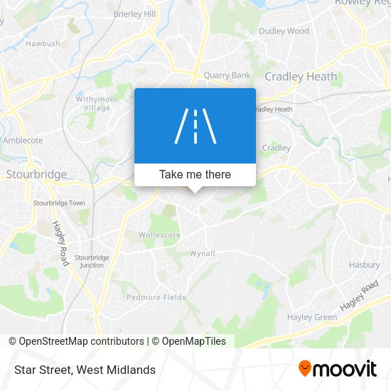 Star Street map