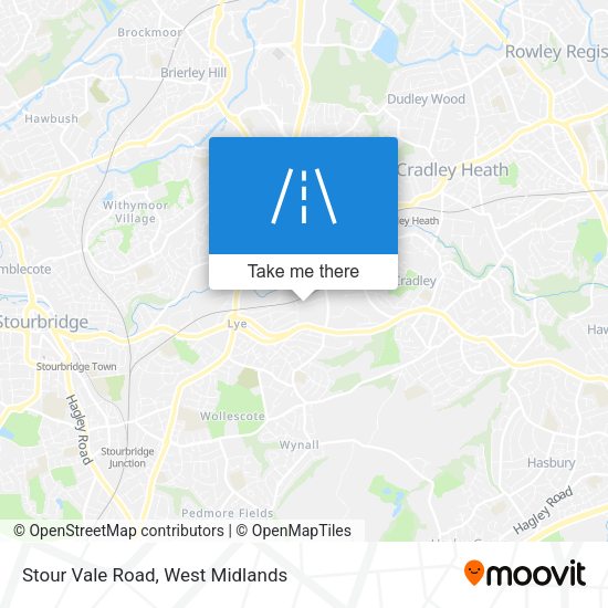 Stour Vale Road map