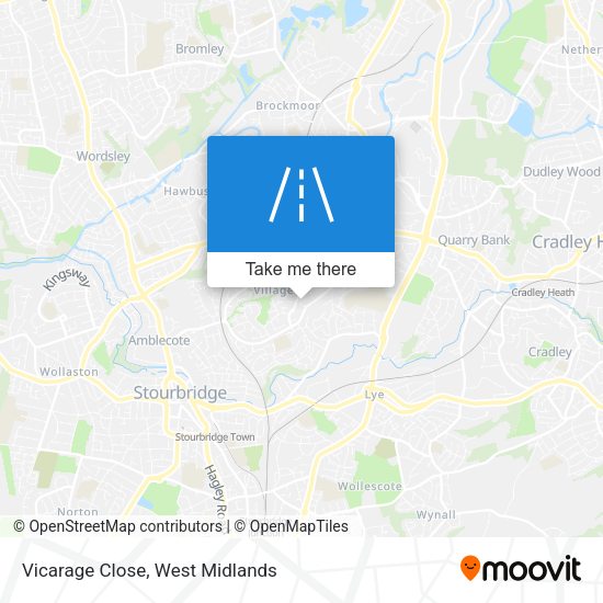 Vicarage Close map