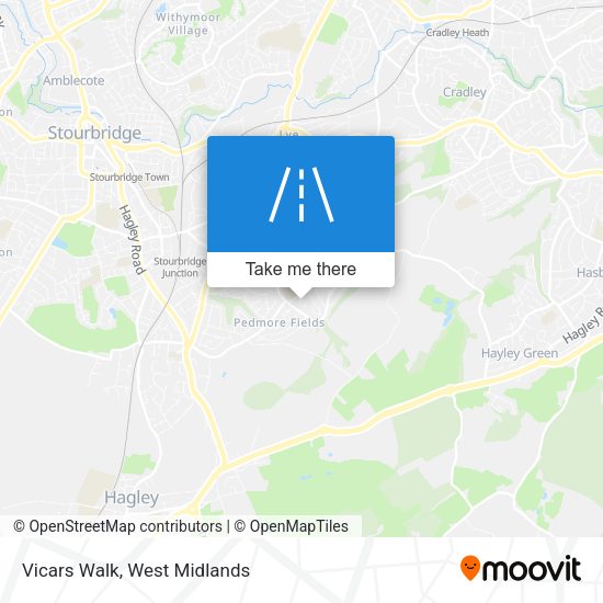 Vicars Walk map