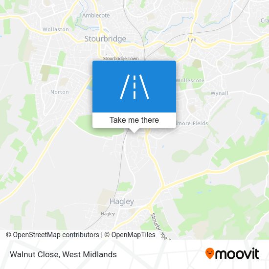 Walnut Close map