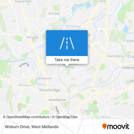 Woburn Drive map