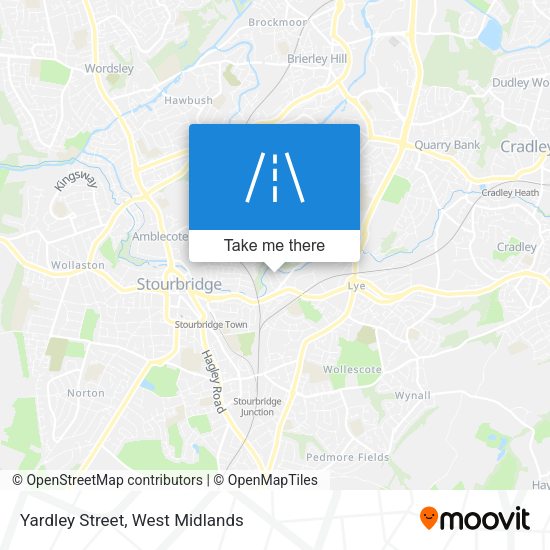 Yardley Street map