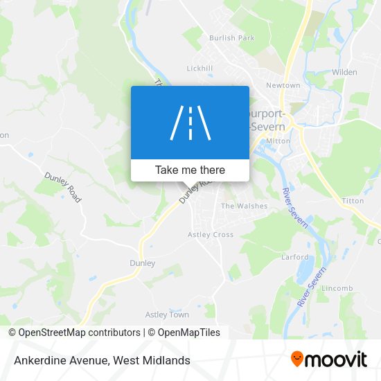 Ankerdine Avenue map