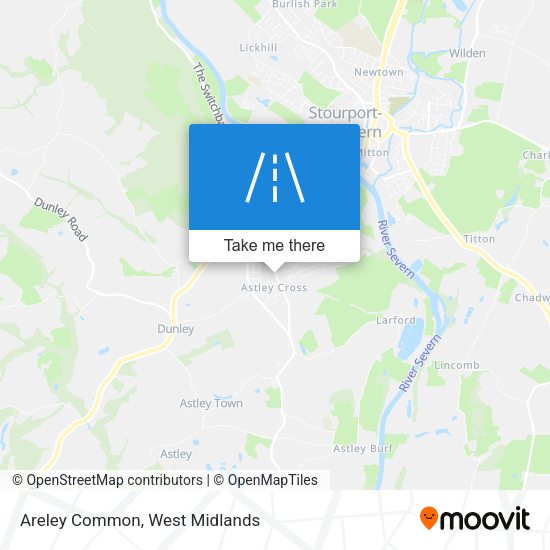 Areley Common map
