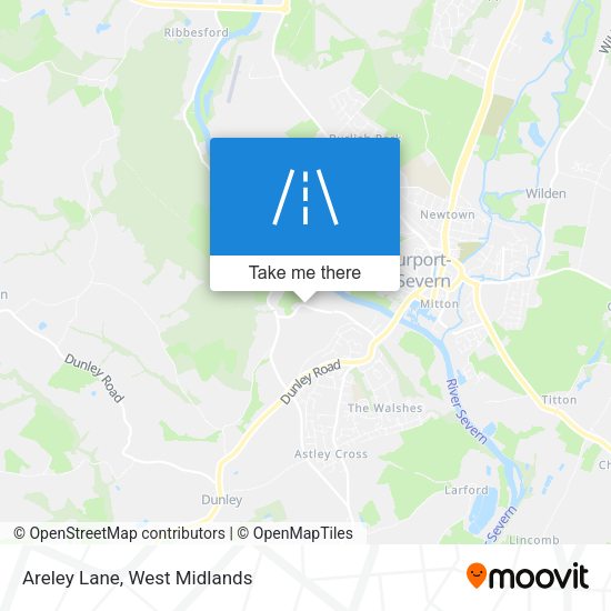 Areley Lane map