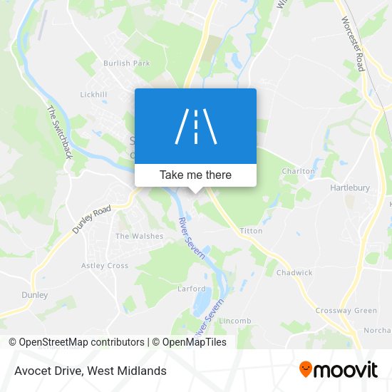 Avocet Drive map
