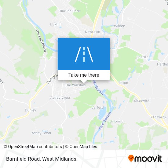 Barnfield Road map