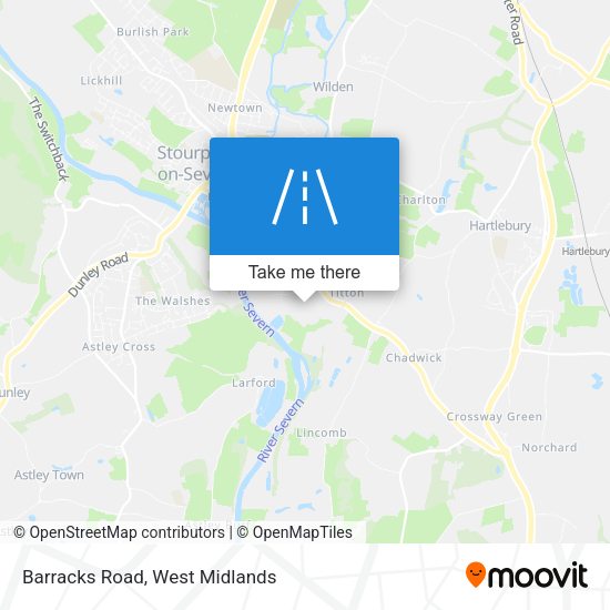 Barracks Road map