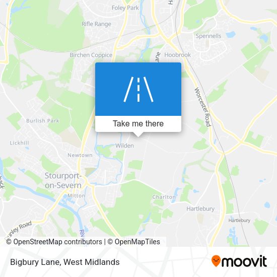 Bigbury Lane map