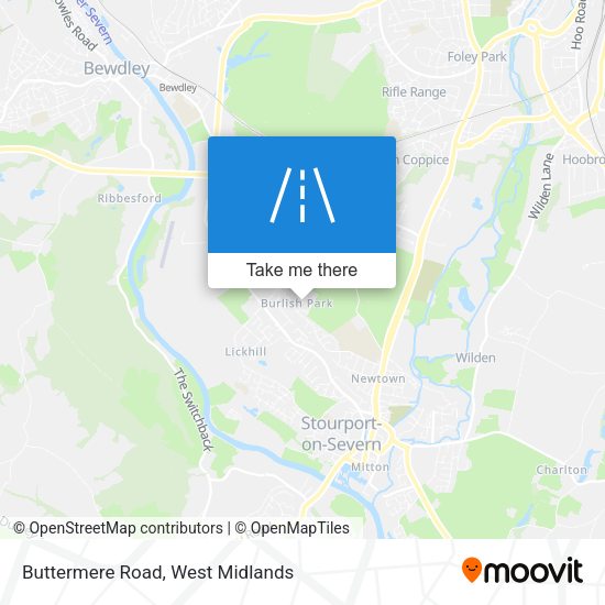 Buttermere Road map