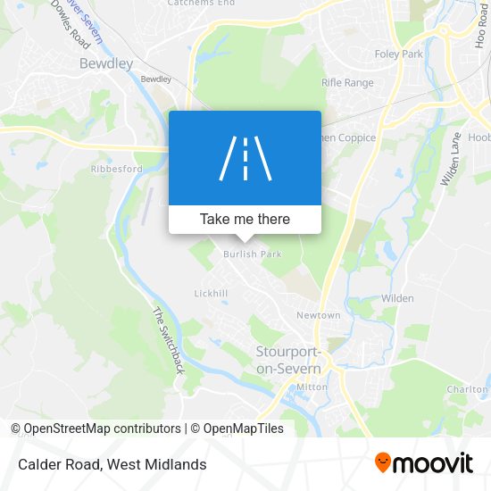 Calder Road map
