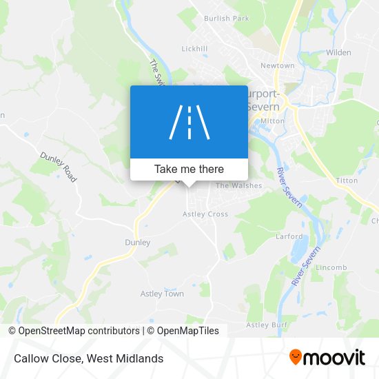 Callow Close map