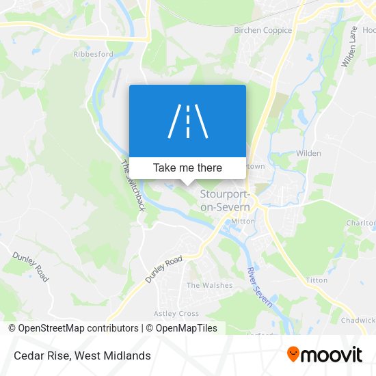 Cedar Rise map