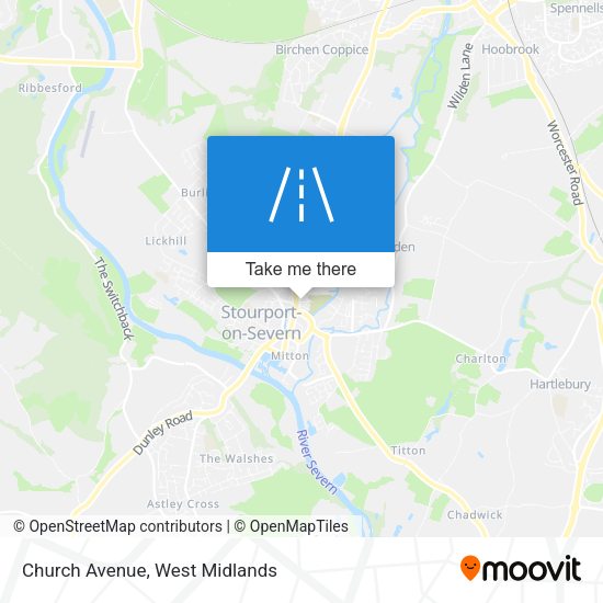 Church Avenue map