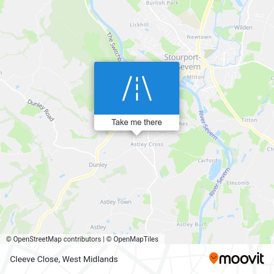 Cleeve Close map