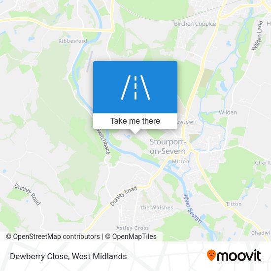 Dewberry Close map
