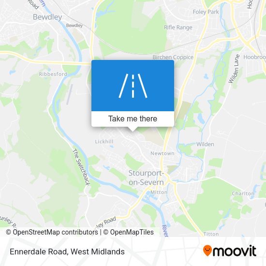 Ennerdale Road map