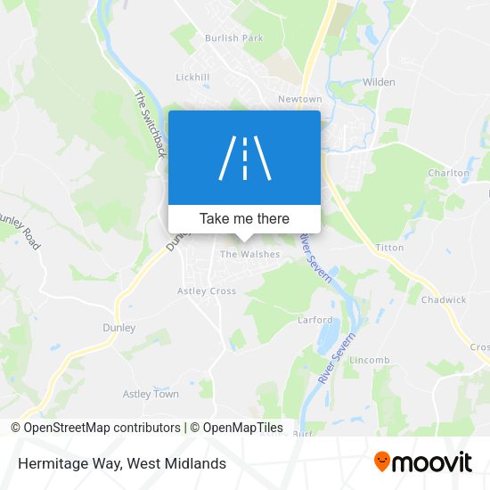 Hermitage Way map