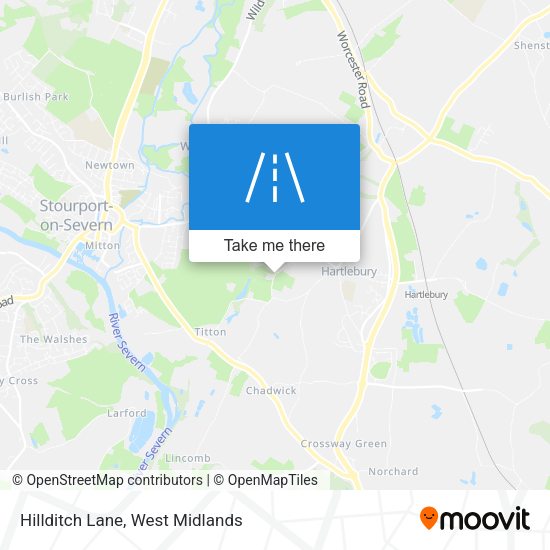 Hillditch Lane map