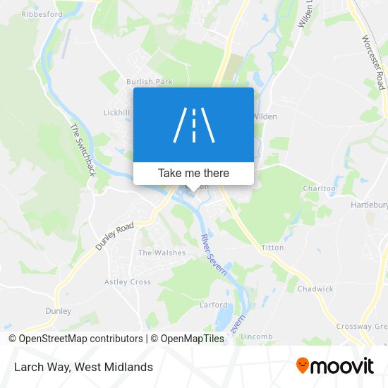 Larch Way map