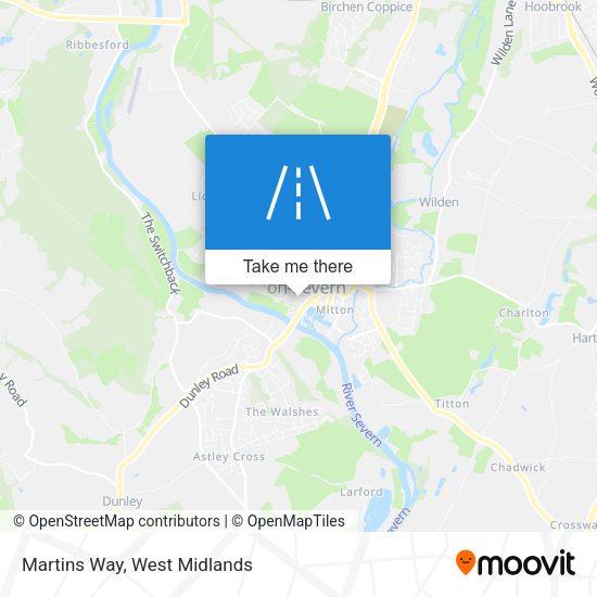 Martins Way map