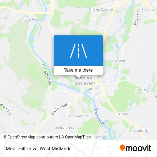 Moor Hill Drive map