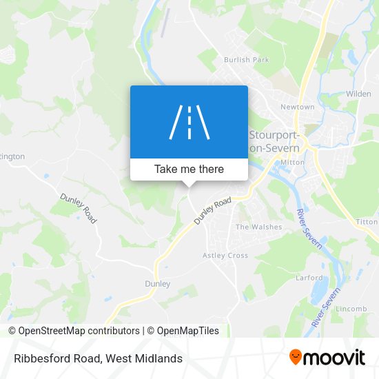 Ribbesford Road map