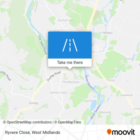 Ryvere Close map
