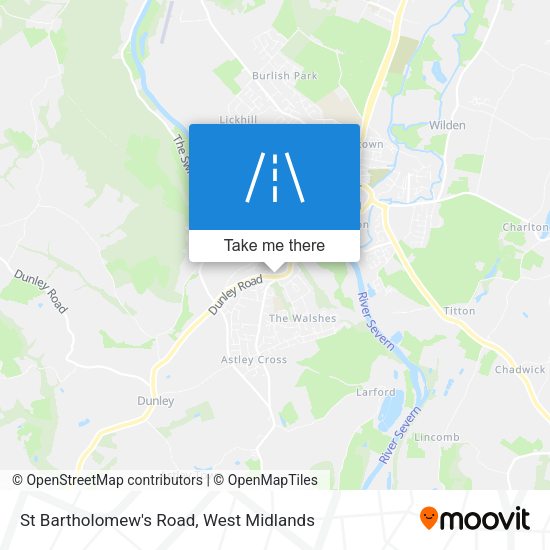 St Bartholomew's Road map