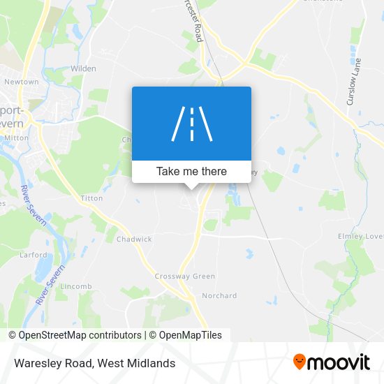 Waresley Road map