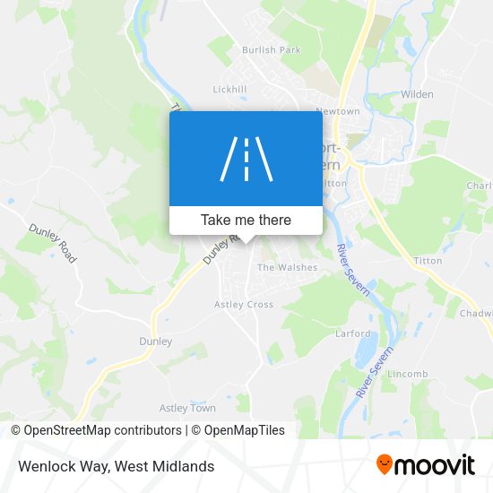 Wenlock Way map