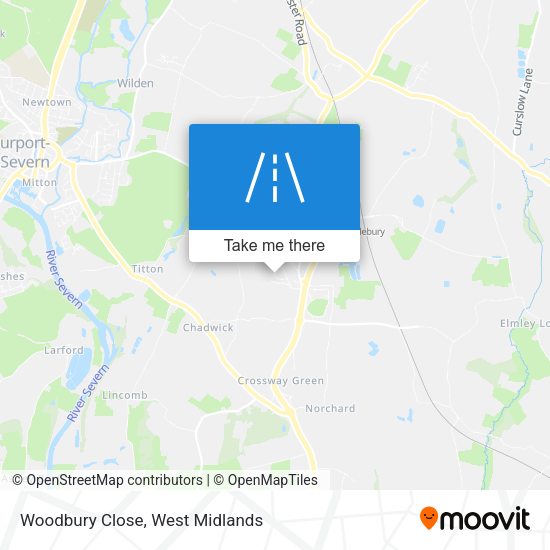 Woodbury Close map