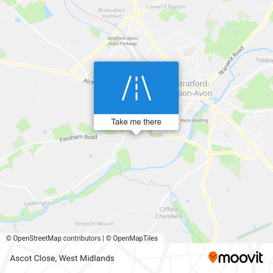 Ascot Close map