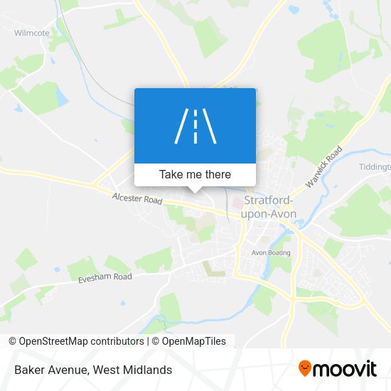 Baker Avenue map