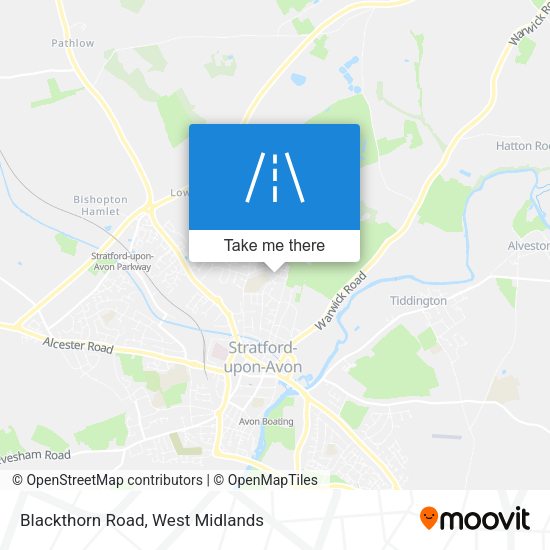 Blackthorn Road map