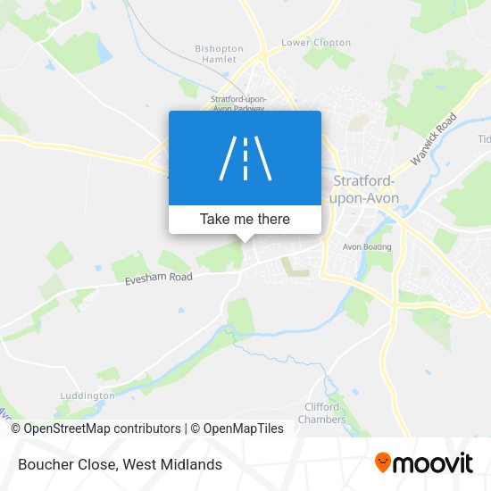 Boucher Close map