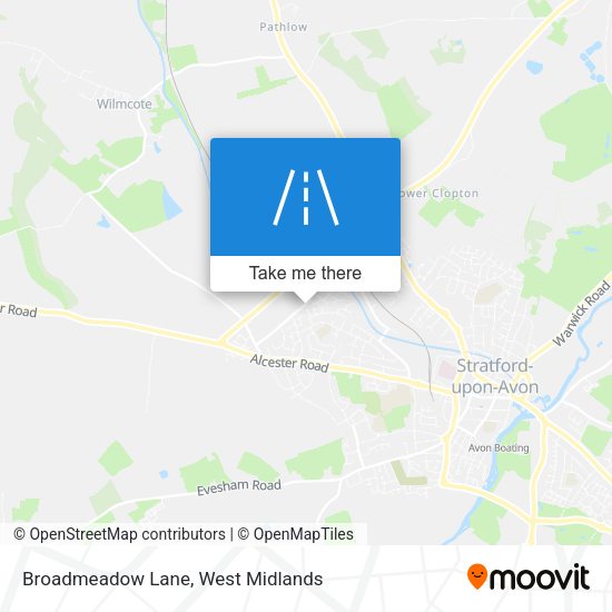 Broadmeadow Lane map