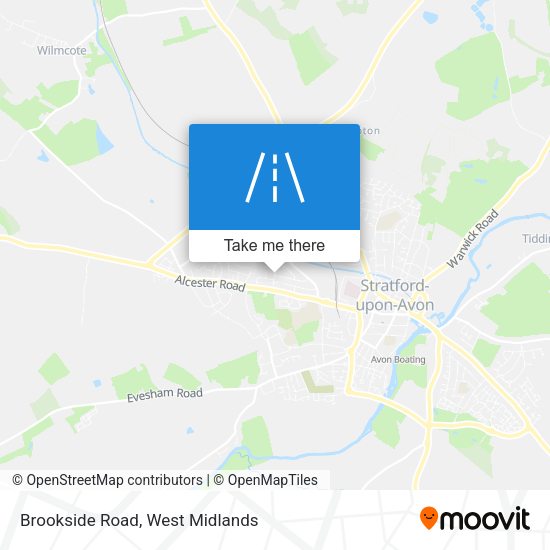 Brookside Road map